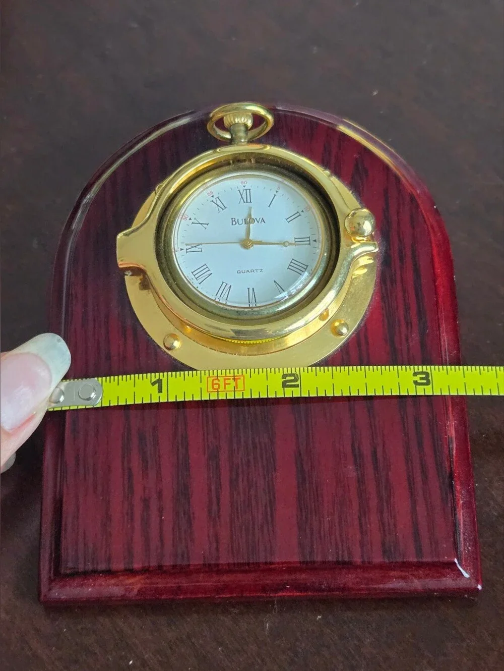 Bulova Miniature Collectible Clock Watch
